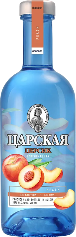 Настойка горькая "Царская Оригинальная Персик" 0.5 л.