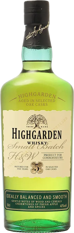 Whisky "Highgarden" 5 years 0.5 л.
