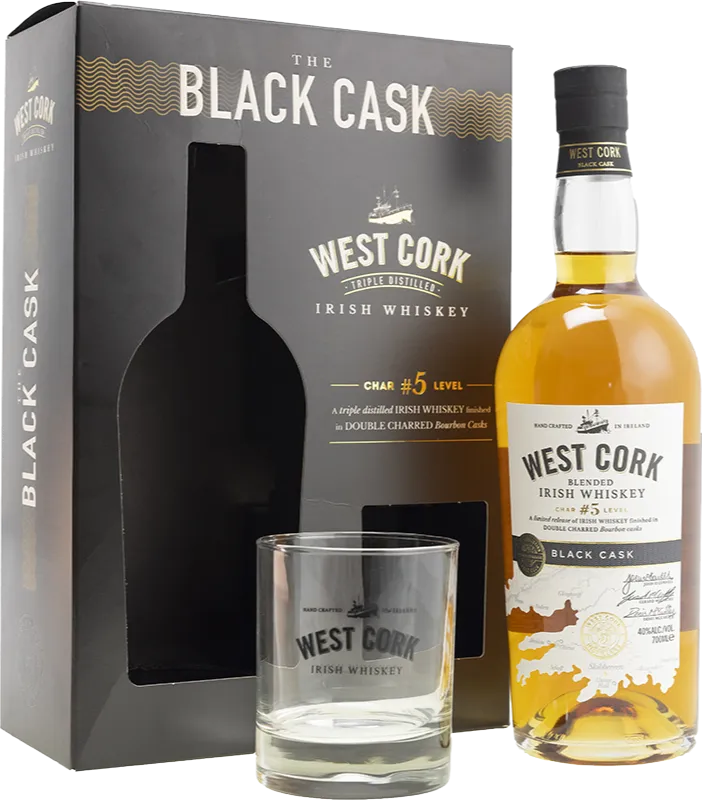 Изображение товара West Cork Black Cask Gift Box 0.7 л.