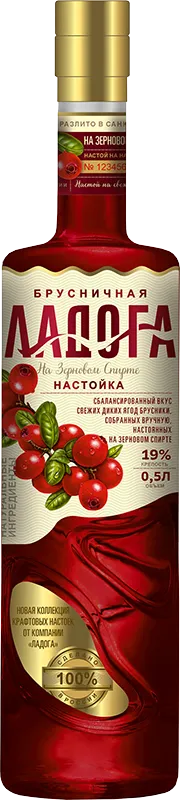 Ладога Брусничная 0.5 л.