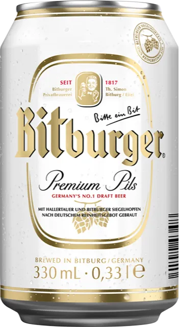 "Bitburger" Premium Pils 0.33 л.