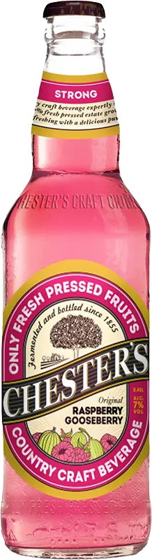Изображение товара "Chester's" Raspberry-Gooseberry 0.45 л.